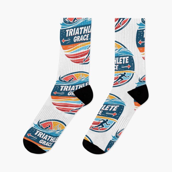 Item preview,  Dynamic Triathlete Grace - Swim, Bike, Run designed and sold by Triathlongram.