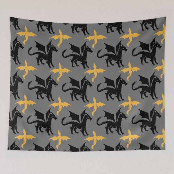 Item preview, Black and Gold Dragons designed and sold by mackomix.