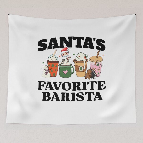 Item preview, Christmas Barista T Shirt designed and sold by SeasonXpress.