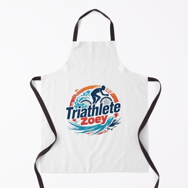 Artikelvorschau, Dynamische Triathletin Zoey – Schwimmen, Radfahren, Laufen entworfen und verkauft von Triathlongram.