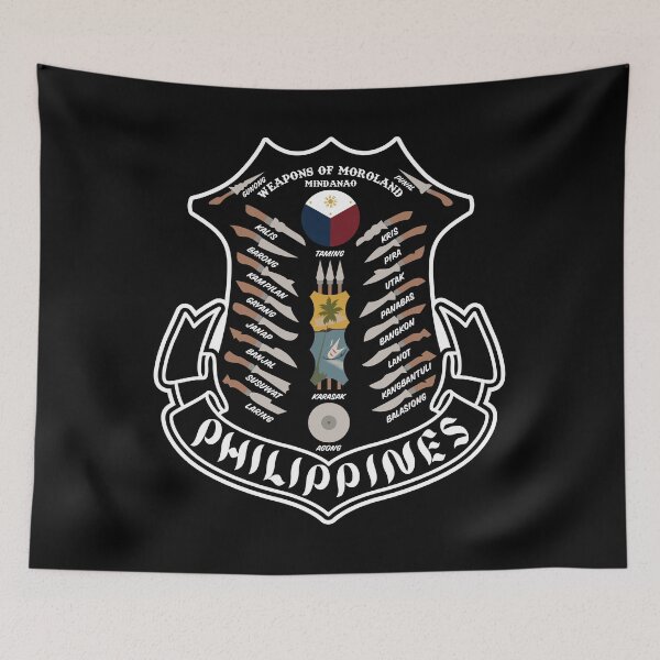 Item preview, PHILIPPINES WEAPONS OF MOROLAND MINDANAO - Cultural Plaque designed and sold by Darling DeDe.