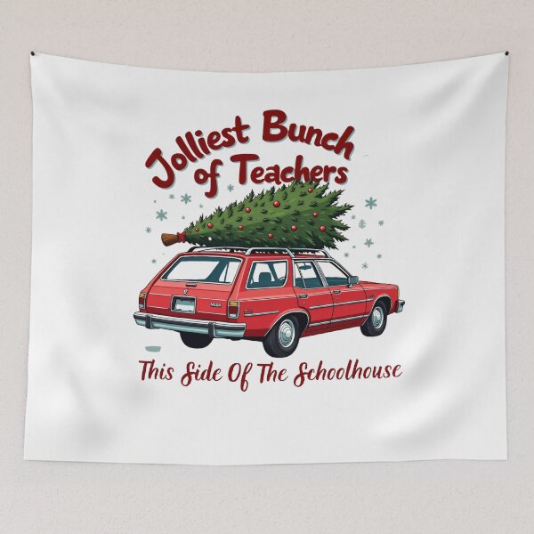 Item preview, Xmas Jolliest Bunch of Teachers This Side Of The Schoolhouse designed and sold by ArtFromBeyond.
