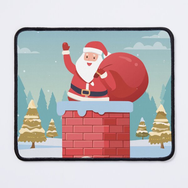 Item preview, Santa Going Down the Chimney designed and sold by UniqueGlobal.