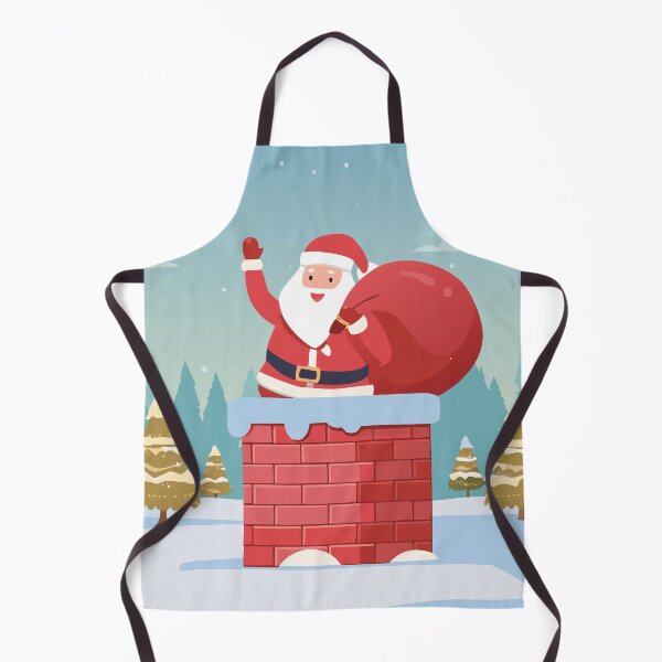 Item preview, Santa Going Down the Chimney designed and sold by UniqueGlobal.