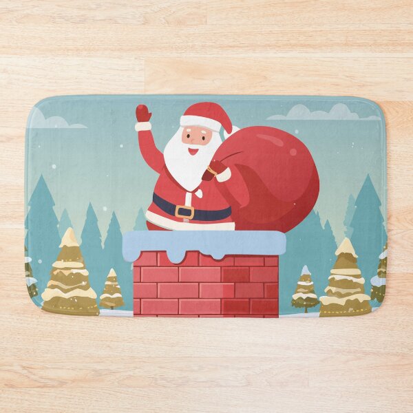 Item preview, Santa Going Down the Chimney designed and sold by UniqueGlobal.