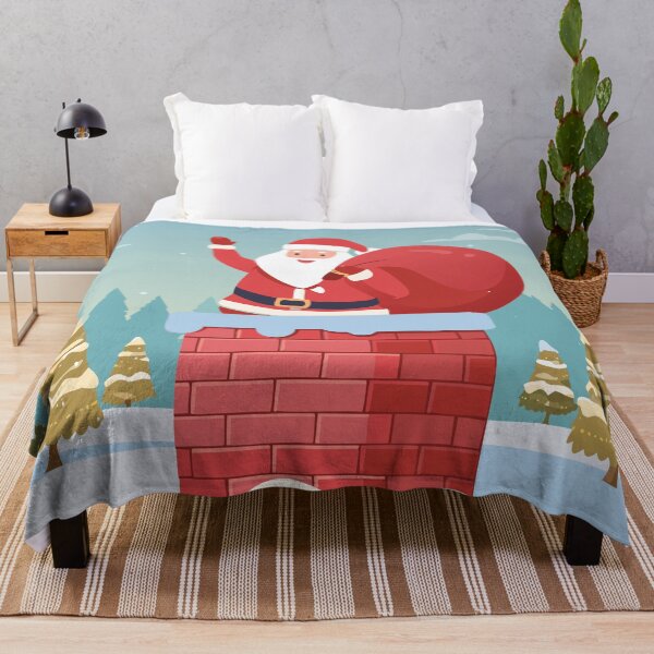 Item preview, Santa Going Down the Chimney designed and sold by UniqueGlobal.