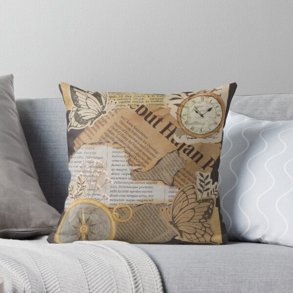 Item preview, Old newspaper clippings. Atmospheric pattern with old newspapers, a compass and a clock. designed and sold by AccessibleShop.