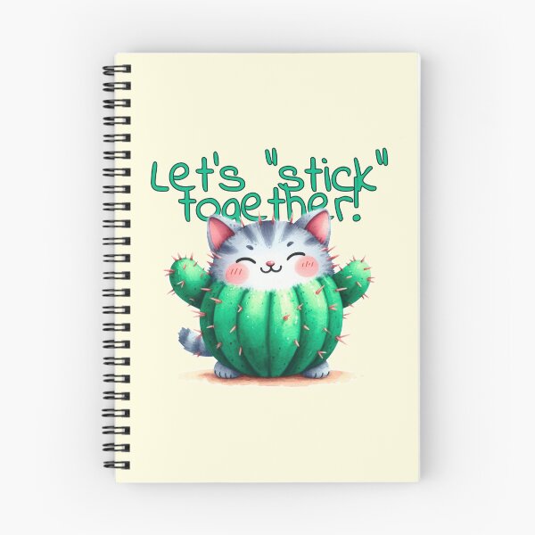 Item preview, Happy cactus cat. Let's "stick" together! designed and sold by Tori-Rori.
