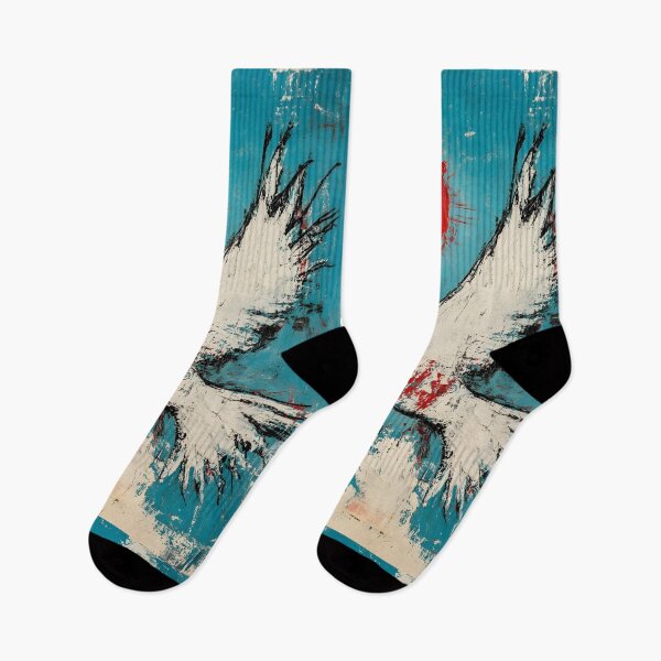 Item preview, End the War Graffiti Peace Dove in Flight - Symbol of Hope and Freedom Against Bold Red Sun AI Art designed and sold by OlfactoART Studio.