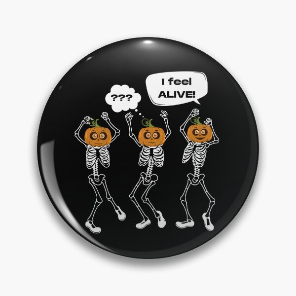 Item preview, Dancing skeletons with pumpkin heads.  designed and sold by AccessibleShop.
