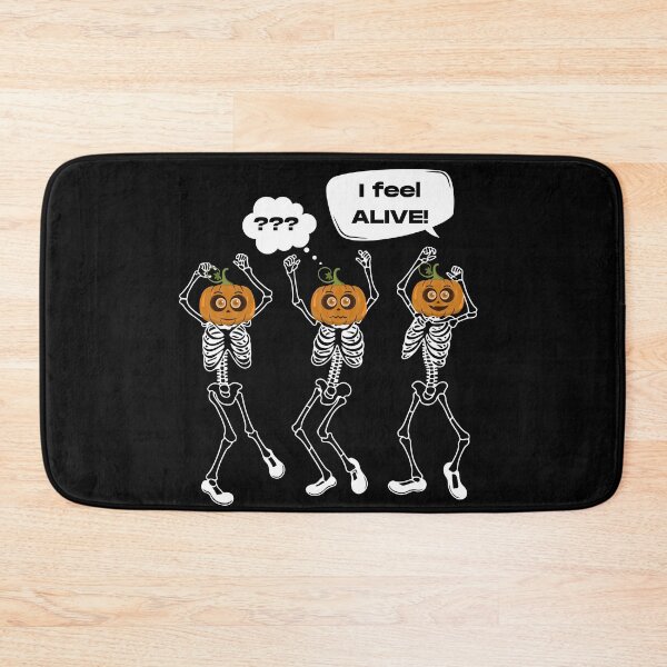 Item preview, Dancing skeletons with pumpkin heads.  designed and sold by AccessibleShop.