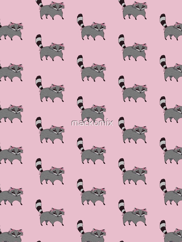 Thumbnail 4 of 4, iPhone Case, Pretty Coquette Racoon designed and sold by mackomix.