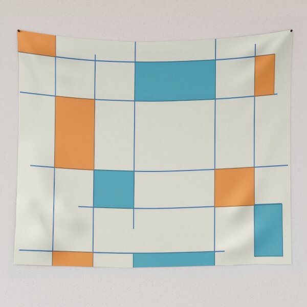 Item preview, Mid-Century Modern 2.5 Teal Orange designed and sold by Old Urban Farmhouse Design Studio.