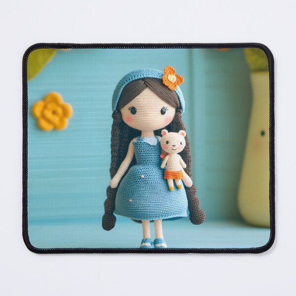 Item preview, Crochet Girl and Friend * designed and sold by SilverlynDraws.