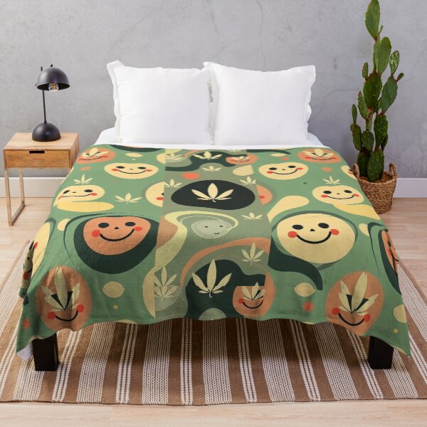 Item preview, Retro Abstract Patterns with Smiling Faces & Curves designed and sold by hjian8219.