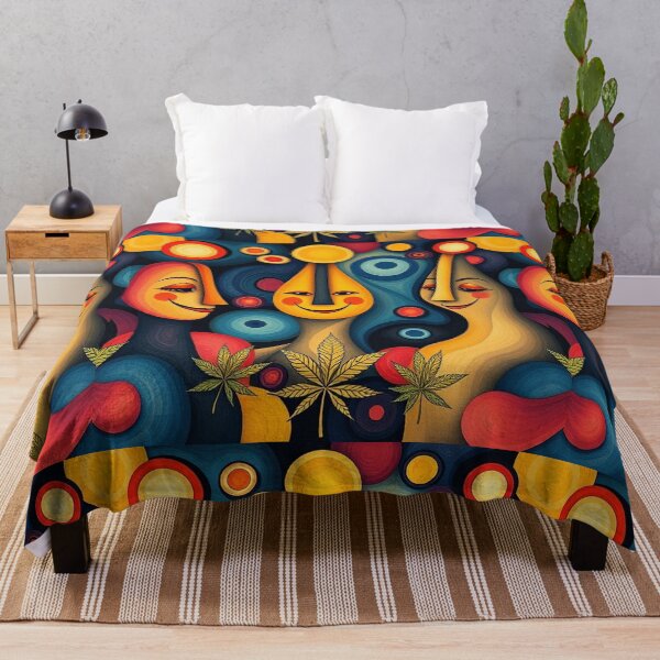 Item preview, Retro Abstract Patterns with Smiling Faces & Curves designed and sold by hjian8219.