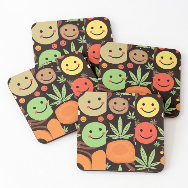 Item preview, Retro Abstract Patterns with Smiling Faces & Curves designed and sold by hjian8219.
