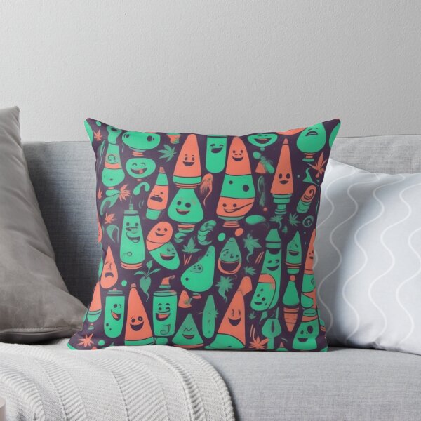 Item preview, Retro Abstract Patterns with Smiling Faces & Curves designed and sold by hjian8219.