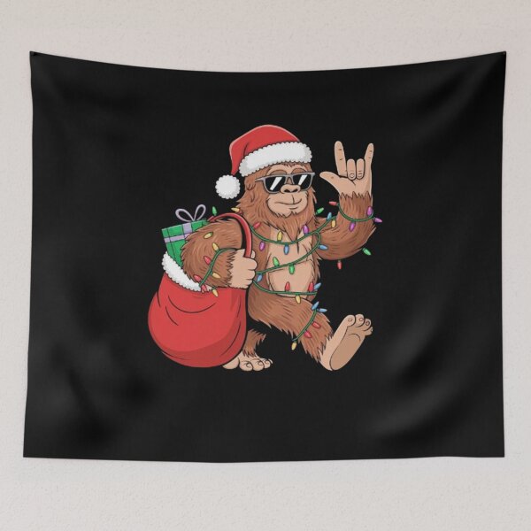 Item preview, Santa Bigfoot Christmas Lights Funny Sasquatch Believe designed and sold by BHMARTS.