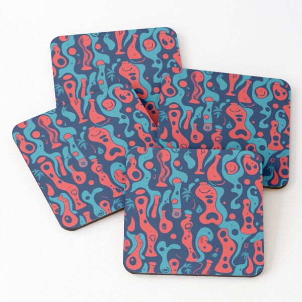 Item preview, Retro Abstract Patterns with Smiling Faces & Curves designed and sold by hjian8219.