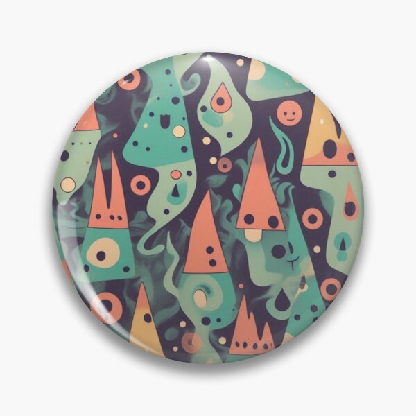 Item preview, Retro Abstract Patterns with Smiling Faces & Curves designed and sold by hjian8219.