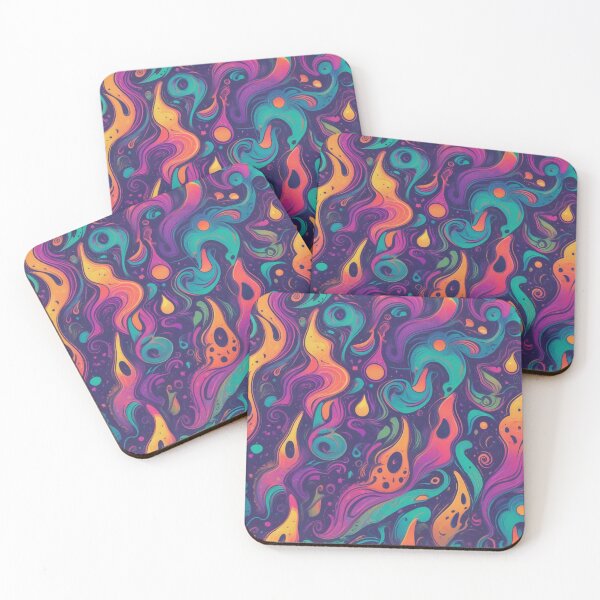 Item preview, Retro Abstract Patterns with Smiling Faces & Curves designed and sold by hjian8219.