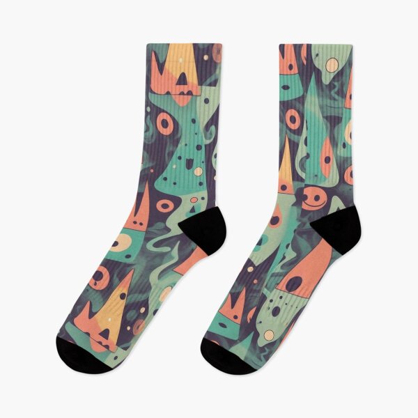 Item preview, Retro Abstract Patterns with Smiling Faces & Curves designed and sold by hjian8219.