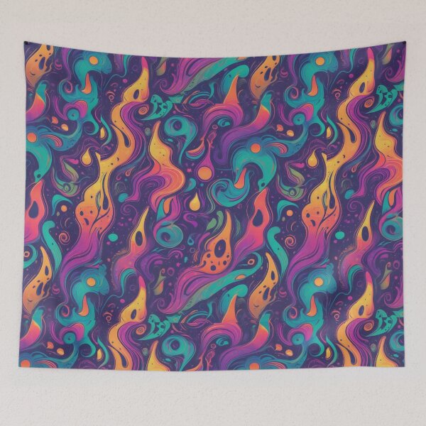 Item preview, Retro Abstract Patterns with Smiling Faces & Curves designed and sold by hjian8219.