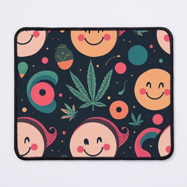 Item preview, Retro Abstract Patterns with Smiling Faces & Curves designed and sold by hjian8219.
