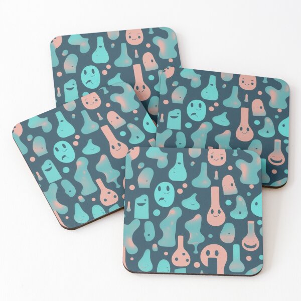 Item preview, Retro Abstract Patterns with Smiling Faces & Curves designed and sold by hjian8219.
