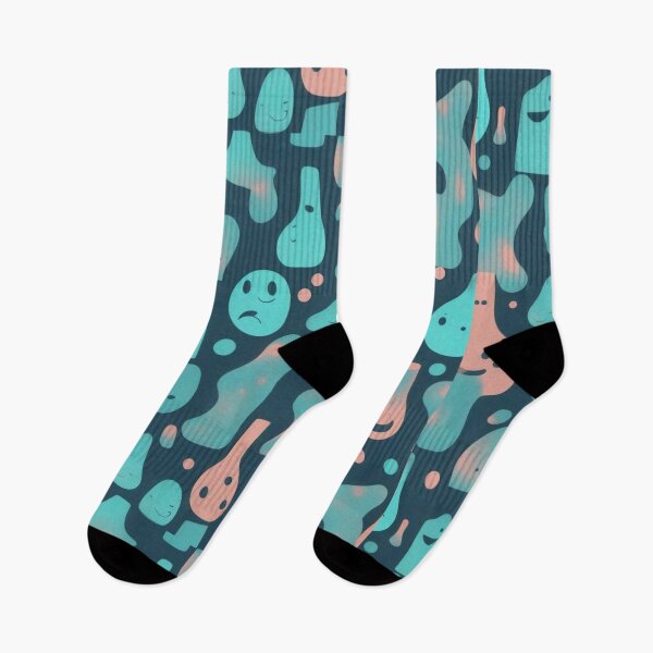 Item preview, Retro Abstract Patterns with Smiling Faces & Curves designed and sold by hjian8219.