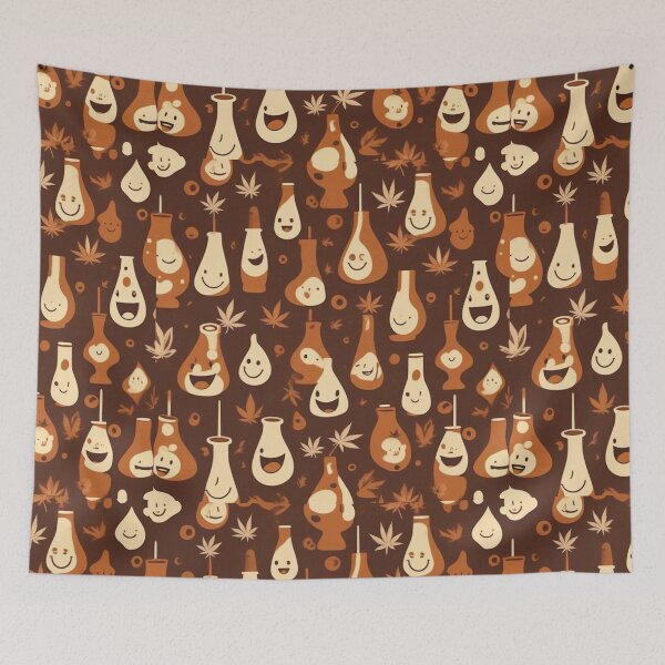 Item preview, Retro Abstract Patterns with Smiling Faces & Curves designed and sold by hjian8219.