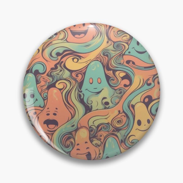Item preview, Retro Abstract Patterns with Smiling Faces & Curves designed and sold by hjian8219.