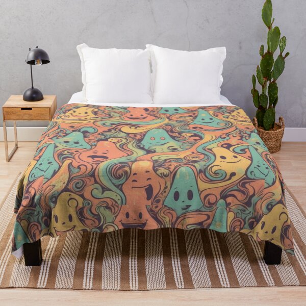 Item preview, Retro Abstract Patterns with Smiling Faces & Curves designed and sold by hjian8219.