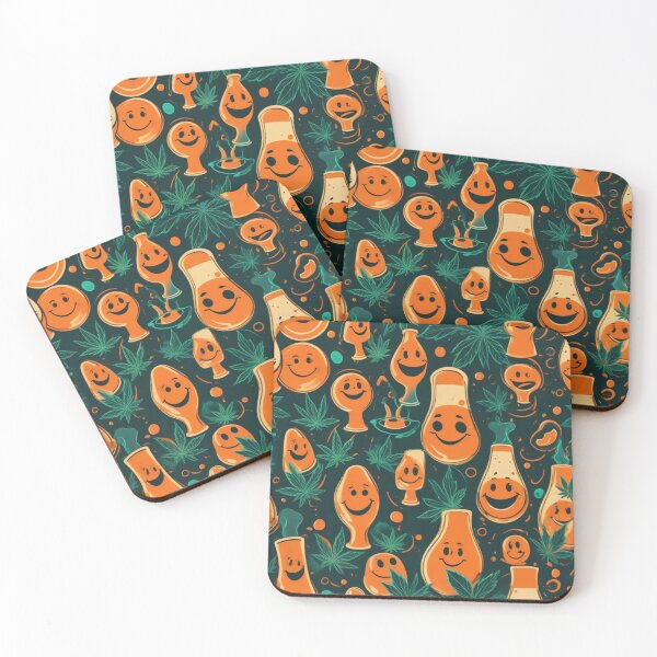 Item preview, Retro Abstract Patterns with Smiling Faces & Curves designed and sold by hjian8219.