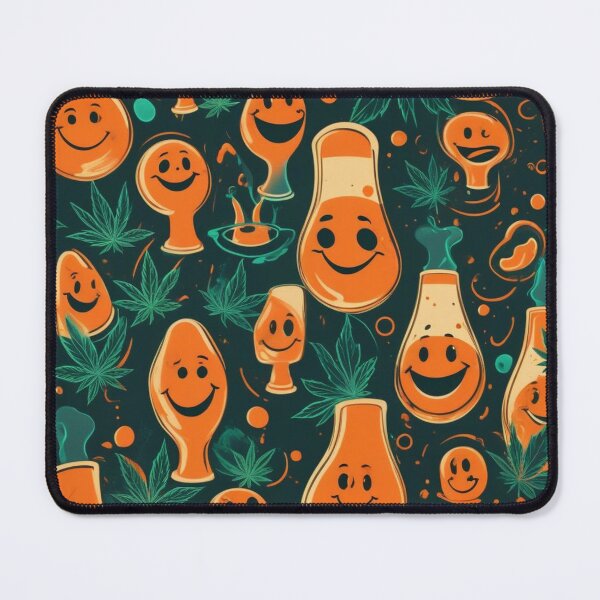 Item preview, Retro Abstract Patterns with Smiling Faces & Curves designed and sold by hjian8219.