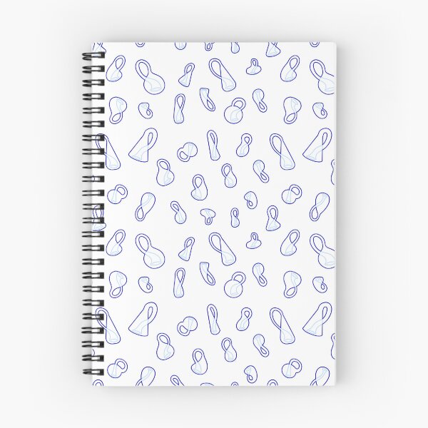 Item preview, klein bottles lineart in blue v1 designed and sold by pollosparatodos.