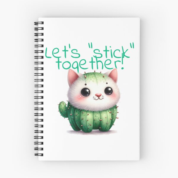 Item preview, Happy cactus cat. Let's "stick" together! designed and sold by Tori-Rori.