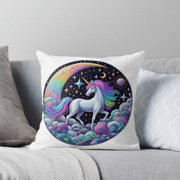 Aperçu de l'œuvre Licorne arc-en-ciel magique : les rêves deviennent réalité créée et vendue par mi33x.