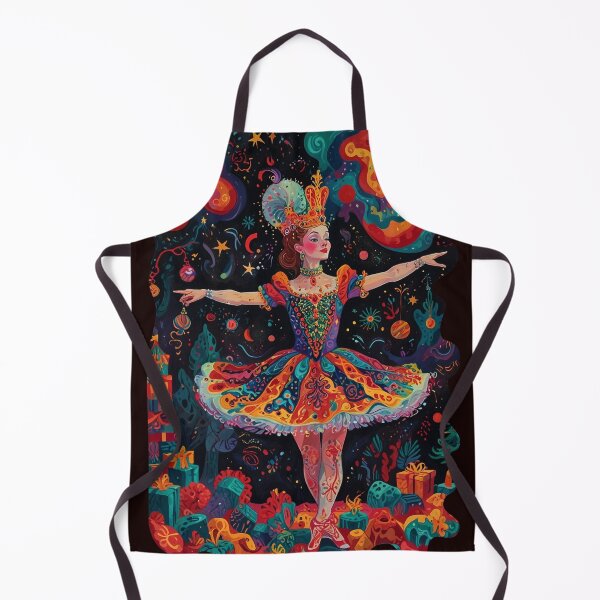 Item preview, Magical Nutcracker Ballerina - Childrens Vibrant Holiday Art Print for Christmas Joy designed and sold by HilariousOwl.