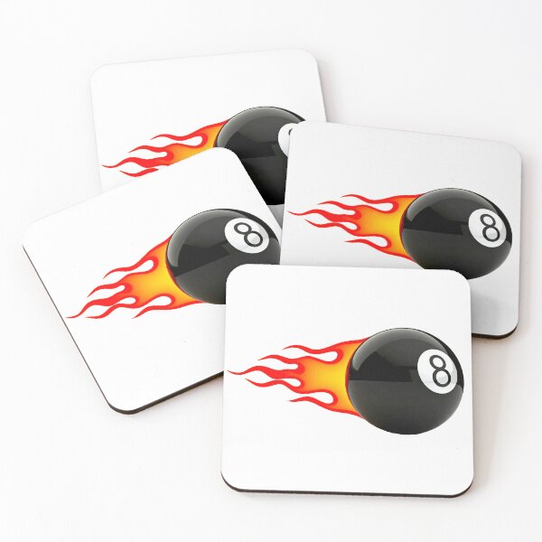 Item preview, FLAMING EIGHT BALL designed and sold by Eyeba11.