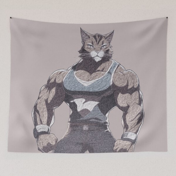 Item preview, Bodybuilder Cat designed and sold by PierreAlbijanic.