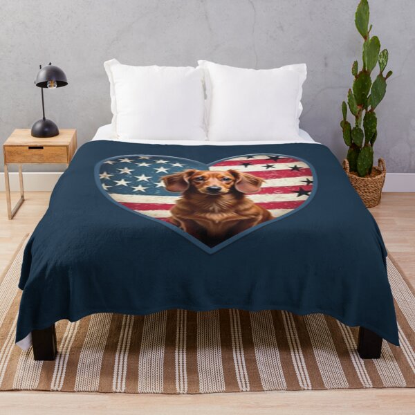 Item preview, Patriotic Dachshund designed and sold by VibeHiveThreads.