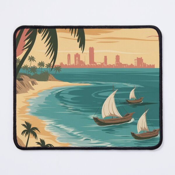 Item preview, Der Es Salaam Vintage Travel Poster designed and sold by TravelerRat.