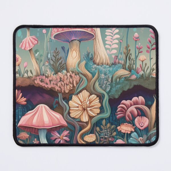 Item preview, Mystical Soil Layers – Psychedelic Plants and Fungi designed and sold by NudnaGrafika.