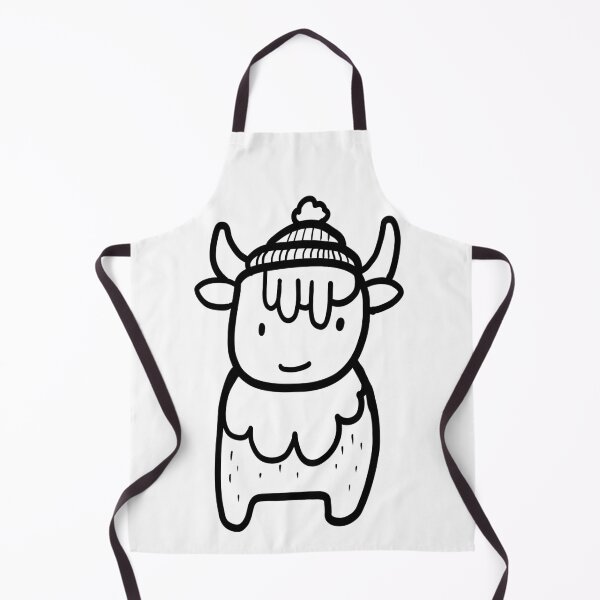 Item preview, Cute Little Highland Cow Wears A Woolly Hat designed and sold by brodyquixote.