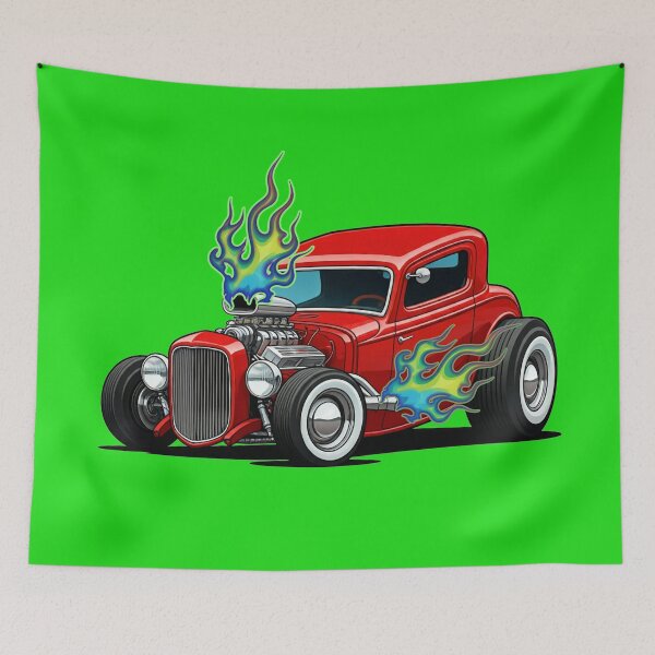 Item preview, flaming hot rod designed and sold by Eyeba11.