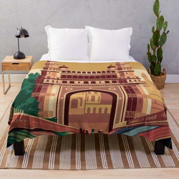 Item preview, Hyderabad Vintage Travel Poster designed and sold by TravelerRat.