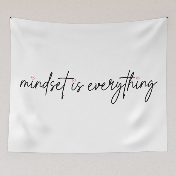 Item preview, Mindset is Everything Motivational Inspirational Quote, Gift for Girl Boss designed and sold by MerchByBlueSage.
