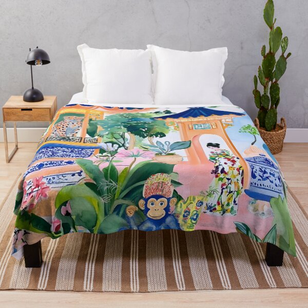 Item preview, Money King in chinoiserie palace designed and sold by SophieClimaArt.